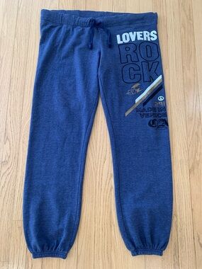 291 Venice Lovers Rock Jogger Sweatpants Blue Size Large Made In USA